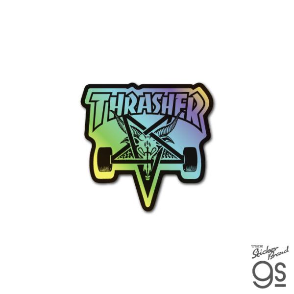THRASHER ホログラムステッカー SKATE GOAT スラッシャー ロゴ