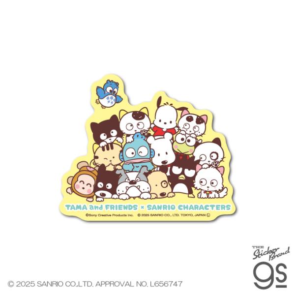 タマ＆フレンズ×サンリオキャラクターズ ステッカー 集合02 sanrio