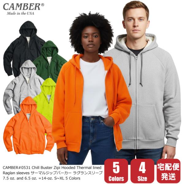 CAMBER キャンバー サーマルジップアップパーカー CAMBER（キャンバー） ZIPPER HOODED フード パーカー ジップ アップ