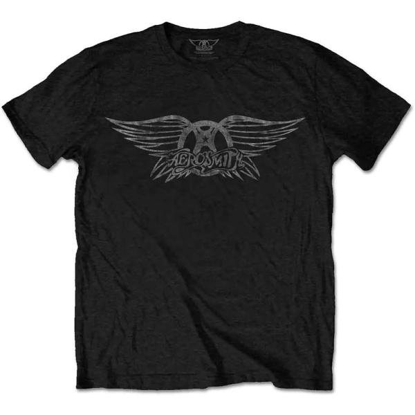 【公式新品】AEROSMITH - LOGO BLACK エアロスミス Tシャツ