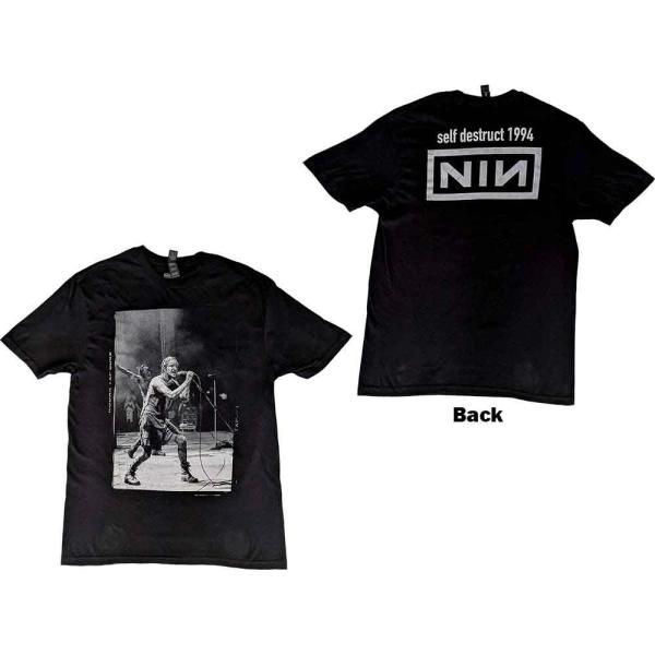 【公式新品】NINE INCH NAILS - SELF DESTRUCT '94 BLACK (Back Print) ナインインチネイルズ Tシャツ