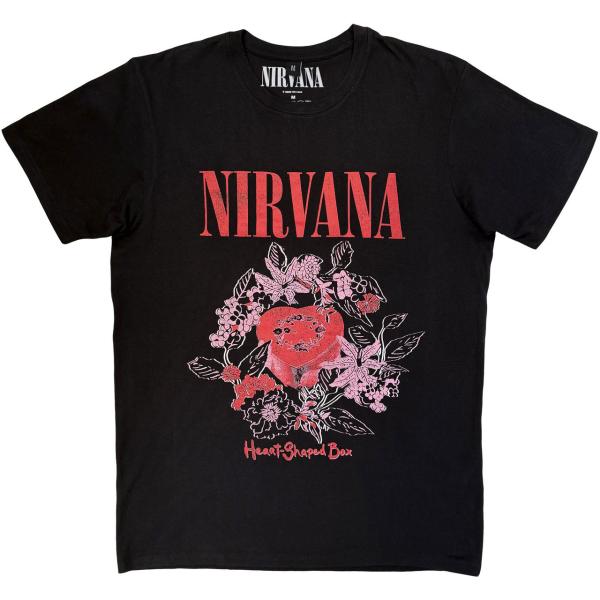 【公式新品】NIRVANA - HEART SHAPED BOX BLACK PREMIUM CARBON ニルヴァーナ tシャツ