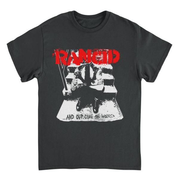 Rancid Tシャツ ブラック 公式新品】RANCID - AND OUT COME THE WOLVES ARTWORK ランシド