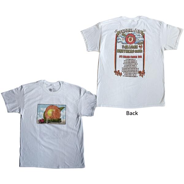 【公式新品】THE ALLMAN BROTHERS BAND - EAT A PEACH 2-SIDED WHITE TEE（Back Print）オールマンブラザーズバンドTシャツ
