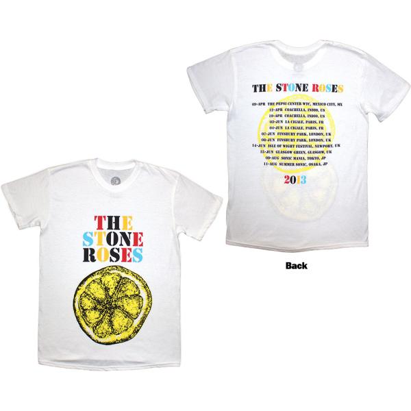 【公式新品】 THE STONE ROSES - TOUR 2013 WHITE (Back Print) ザストーンローゼズ Tシャツ