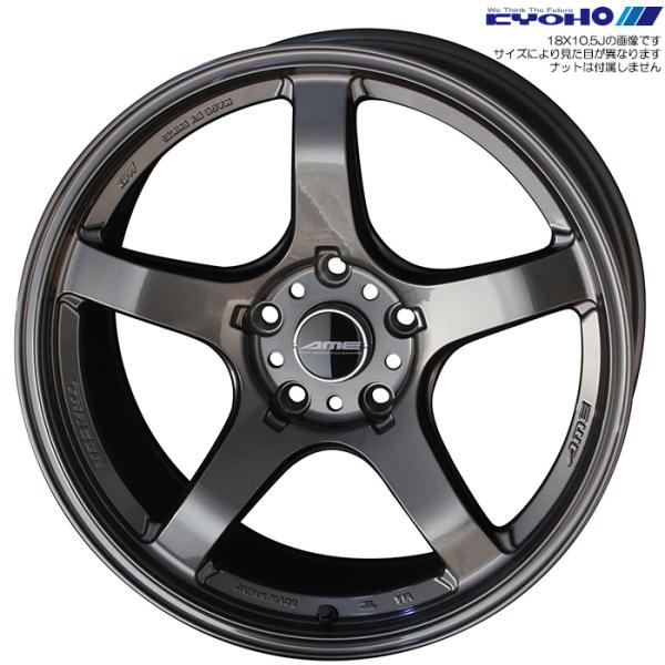 KYOHO トレーサー GT-V ブラック 4本 18×9.5J+30 5H 114.3 φ73.1 TRACER GT-V ガンブラック GTV89530RB