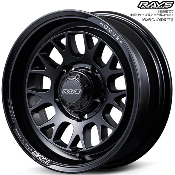 レイズ 2x9L-RA (BOJ) 4本 16×6.0J-5 5H 139.7 φ108.8 ジムニーシエラ JB74W ジムニーノマド JC74W RAYS HOMURA セミグロスブラック