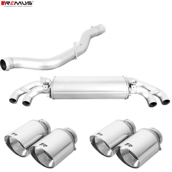 レムス マフラー S1 (8X) 8XCWZF 2.0TFSI クワトロ用 スポーツバック(5Dr)も可　REMUS マフラー 正規品 送料無料(北海道・沖縄・