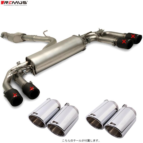 レムス マフラー アウディ S3 (8Y) スポーツバック GYDNFF REMUS マフラー 正規品 送料無料(北海道・沖縄・離島除く)