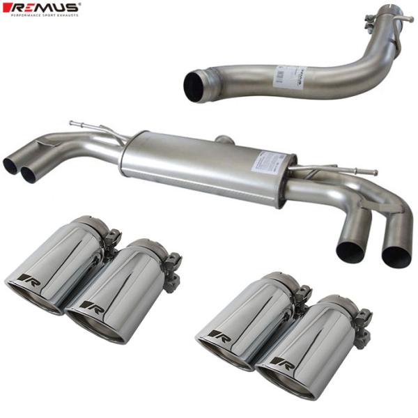 レムス マフラー A3(8V) スポーツバック 8VCJSF 1.8TFSI クワトロ REMUS マフラー 正規品 0046 55SR テールセット