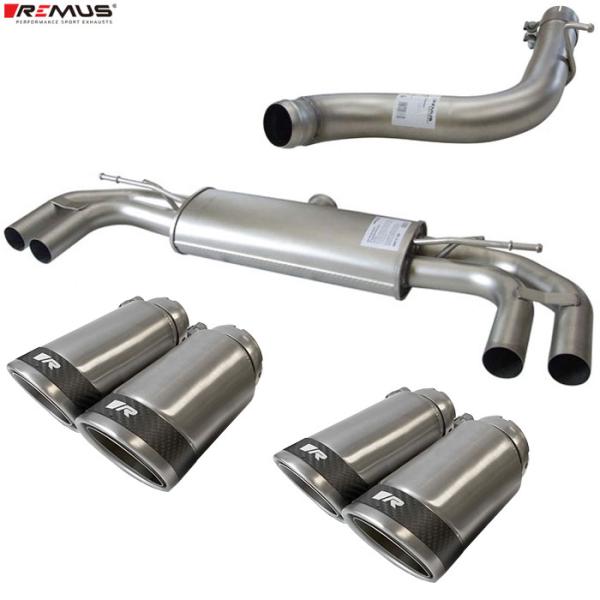 レムス マフラー A3(8V) スポーツバック 8VCJSF 1.8TFSI クワトロ REMUS マフラー 正規品 0046 83CSR テールセット