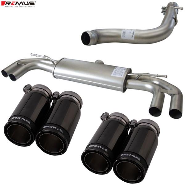 レムス マフラー A3(8V) スポーツバック 8VCJSF 1.8TFSI クワトロ REMUS マフラー 正規品 0046 83CBR テールセット