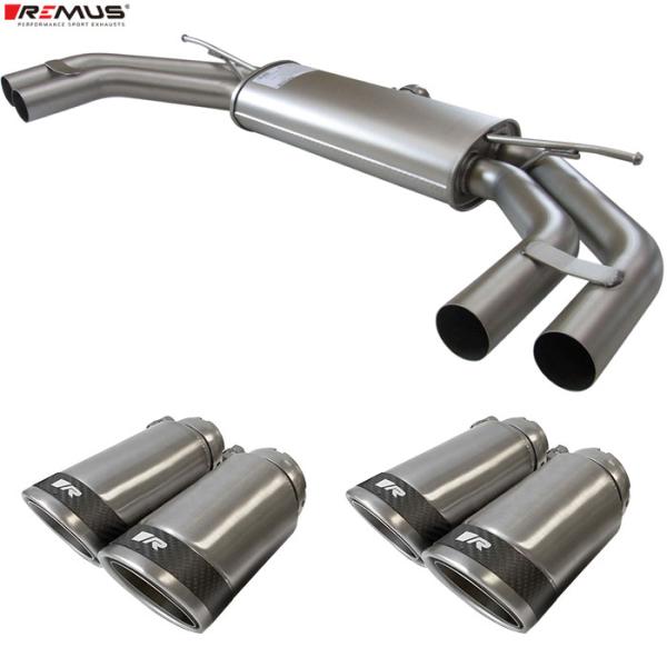 レムス マフラー A3 (8V) セダン 8VCXSL 1.4TFSI　REMUS マフラー 正規品 送料無料(北海道・沖縄・離島除く)