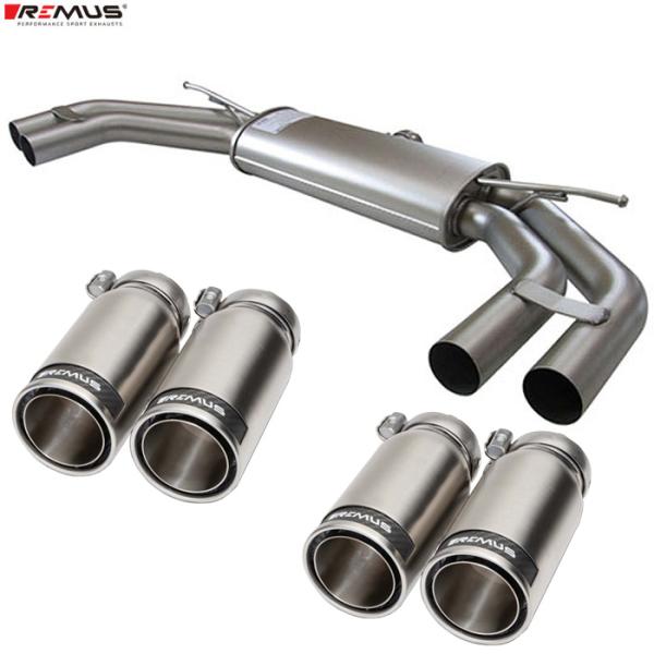 レムス マフラー A3 (8V) セダン 8VCJSL 1.8TFSI クワトロ　REMUS マフラー 正規品 送料無料(北海道・沖縄・離島除く)