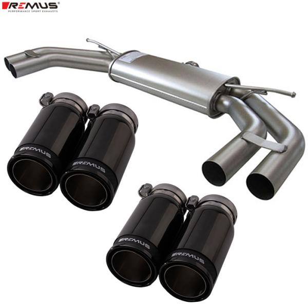 レムス マフラー A3 (8V) セダン 8VCJSL 1.8TFSI クワトロ REMUS マフラー 正規品 0046 83CBR テールセット