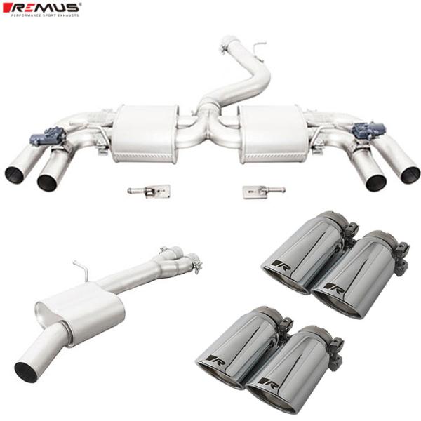 レムス マフラー RS3 (8V) スポーツバック 2.5 8VCZGF　REMUS マフラー 正規品 送料無料(北海道・沖縄・離島除く)