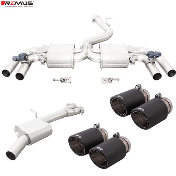 レムス マフラー RS3 (8V) スポーツバック 2.5 8VCZGF REMUS マフラー 正規品 0046 83CTSR テールセット
