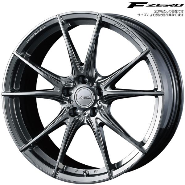 WEDS F-ZERO FZ-2 ダイヤモンドブラック 1本 19×8.0J+38 5H 114.3 φ73] ウェッズ ホイール F ZERO FZ2 DIAMOND BLACK 39005