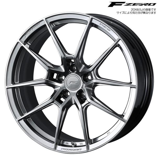 WEDS F ZERO FZ-6 ダイヤモンドブラック 1本 19×8.0J+45 5H 112 φ66.5] ウェッズ エフゼロ FZ6 DIAMOND BLACK 0041870