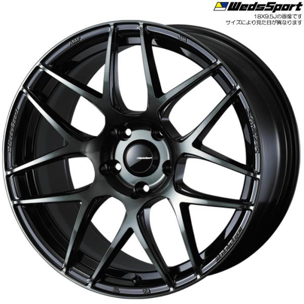 WedsSport SA-27R WBC 1本 18×7.5J+45 5H 114.3 ウェッズスポーツ ホイール SA27R ウォースブラッククリアー 74174