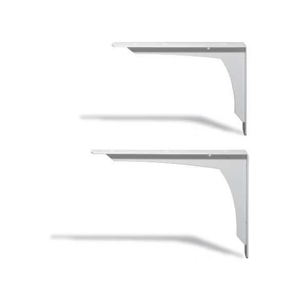 棚受け金具 280×390ミリ ホワイト 2本 セット 棚受 L アングル ブラケット