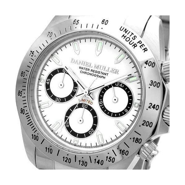 してもお ヤフオク Daniel Muller ダニエルミューラー 腕時計 クロ カジュアル