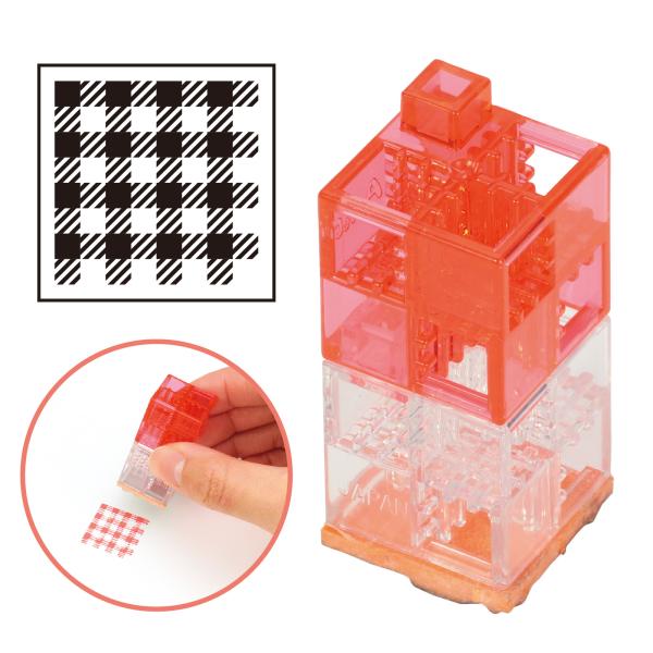 【法人様のみの販売】アーテック　つながるブロックスタンプ ギンガムチェック　00071924