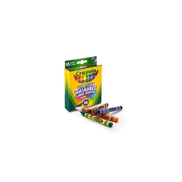 Crayola N Large Washable Crayons 16 łƂ [WN 16F 523281
