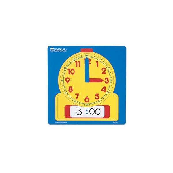 Learning Resources Write  Wipe Demonstration Clock ďwKv fp LER 0573