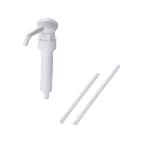 ■大容量ボトルに最適！■ノズルを引き上げて下せば、1プッシュでおよそ30c.c.抽出できます。■お酒や焼酎など一定量注ぐ場合に大変便利です。■2種類の長さの対応チューブ入りで、用途に合わせて付け替える事ができます。※4.0L、2.7Lペット...