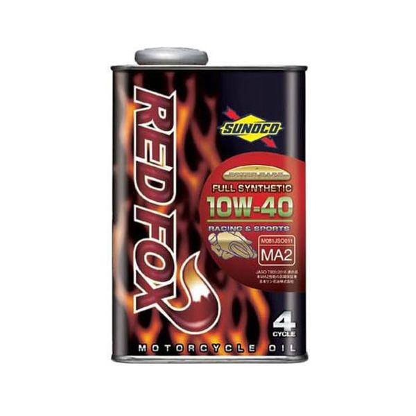 SUNOCO REDFOX 2輪用エンジンオイル RACING＆SPORTS 10w-40 1L FULL