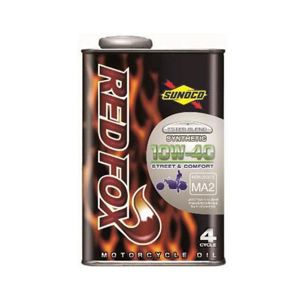 SUNOCO REDFOX 2輪用エンジンオイル STREET＆COMFORT 10w-40 1L