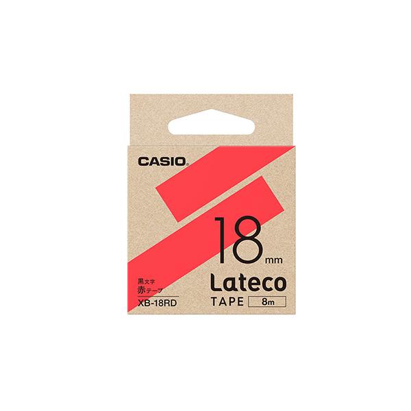 �J�V�I CASIO LatECO �l�ߑւ��p�e�[�v 18mm �ԃe�[�v ������ XB-18RD