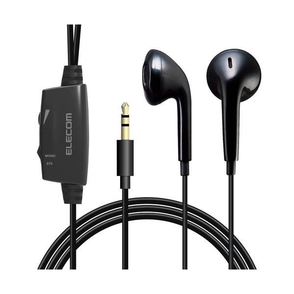 �G���R�� ELECOM �C���z�� �e���r�p ��3.5mm 3�Ƀ~�j�v���O �X�e���I ������ �Z�~�I�[�v���^ 3m Y�^ ������ �������Ȃ� �u���b�N EHP-TV11I3BK