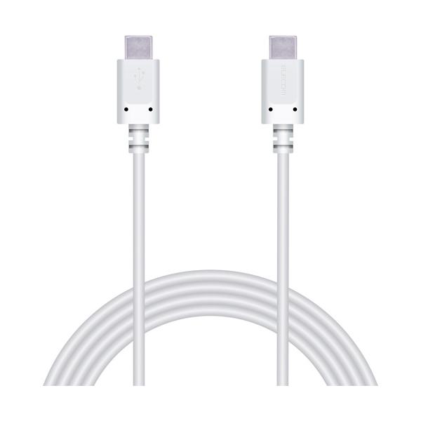 �G���R�� ELECOM USB2.0�P�[�u�� Type-C ���}���[�d 2.0m �z���C�g MPA-CC20PNWH