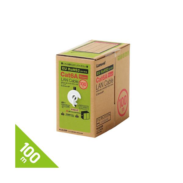 �G���R�� ELECOM ����pLAN�P�[�u�� 100m �z���C�g �P�� �P�[�u���̂� �R�l�N�^�Ȃ� LD-GPAL/WH100RS