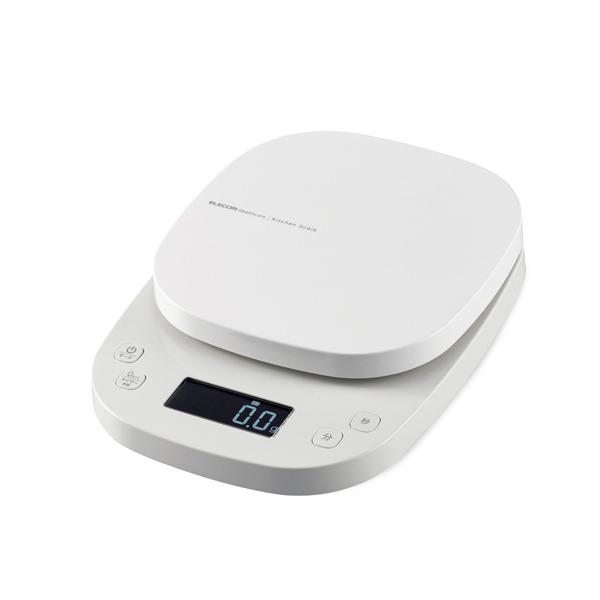 GR ELECOM Lb`XP[ fW^ ͂ ŏ 0.1g ő 2kg ^C}[@\ zCg ₷obNCg p َq  HCS-KS03WH