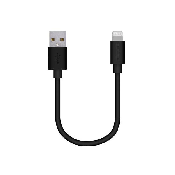 |Xg GR ELECOM iPhoneP[u 10cm iPad iPod f[^ʐM [d USB-A Lightning ubN RoHSwߏi10j MPA-UAL01BK