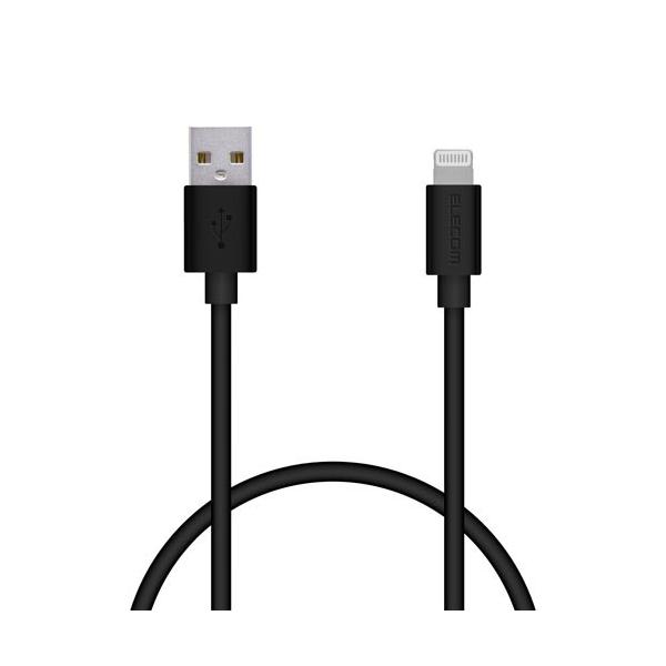 |Xg GR ELECOM iPhoneP[u 50cm iPad iPod f[^ʐM [d USB-A Lightning ubN RoHSwߏi10j MPA-UAL05BK