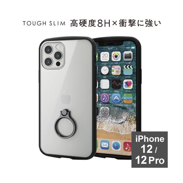 GR ELECOM iPhone12 iPhone12 Pro P[X Jo[ TOUGH SLIM LITE t[J[ ϏՌ dx8H ^ y ubN PM-A20BTSLFCRBK
