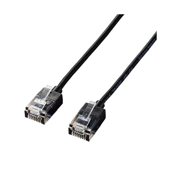 |Xg GR ELECOM LANP[u Cat6A X[p[X 5m ubN RJ45RlN^ 10Gbps RoHSwߏi10j LD-GPASS/BK5