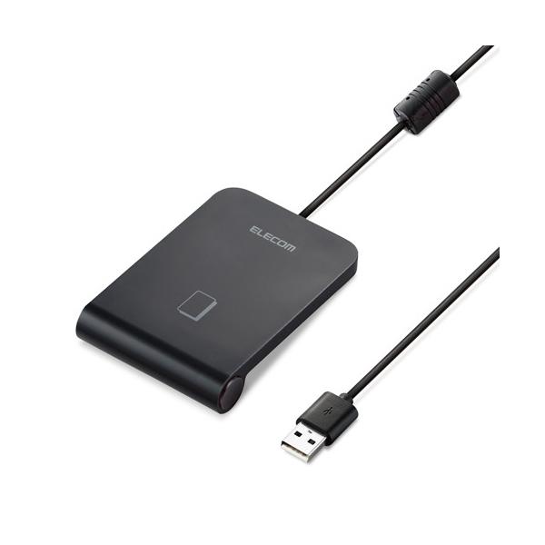 �G���R�� ELECOM IC�J�[�h���[�_�[ ��ڐG �}�C�i���o�[�J�[�h �m��\�� Felica�AMifare�J�[�h �Ή� ���t�� �P�[�u��1m �u���b�N ���I�l�F�� MR-ICA001BK