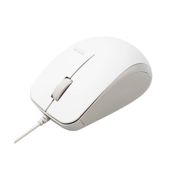 �G���R�� ELECOM �}�E�X �L�� �R�� �É� �u���[LED 3�{�^�� M�T�C�Y �P�[�u����1m �z���C�g M-BL27UBSKWH