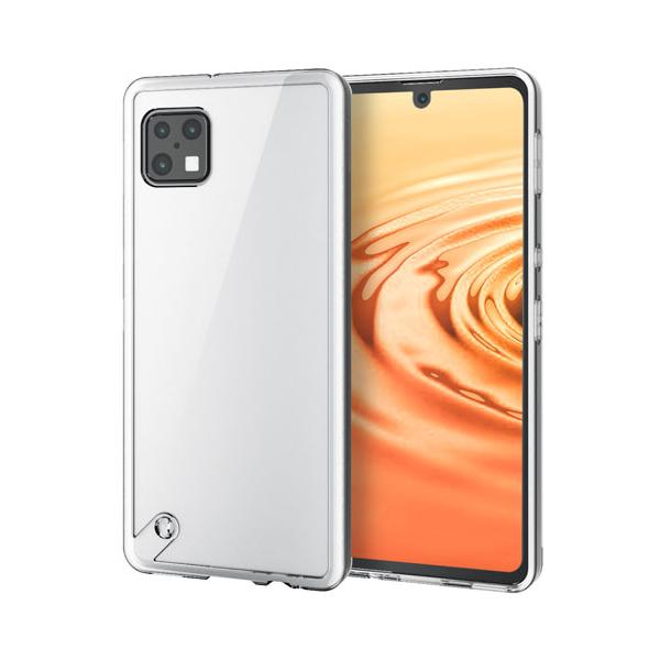 ポスト投函 エレコム ELECOM AQUOS sense6s ハイブリッドケース クリア PM-S221HVCKCR