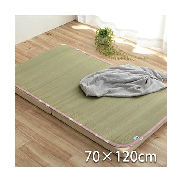 他サイト： メーカー直送 イケヒコ 日本製 い草 い草シーツ 子供用 お昼寝 シンプル 星柄 ピンク 約70×120cmの商品画像