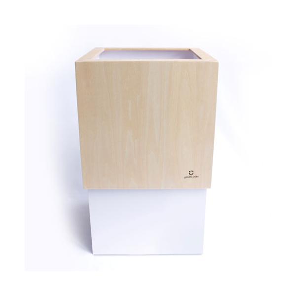 ヤマト工芸 W CUBE ダストボックス 4L Mサイズ ホワイト Wh YK09-020