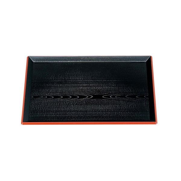 富士長手木目盆 黒渕朱 尺8寸 ABS樹脂 : webby shop - 通販 - Yahoo