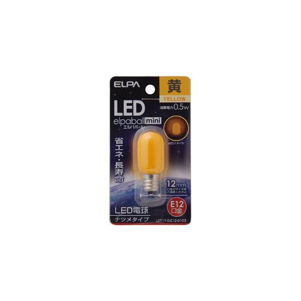 ELPA LED�d�� �i�c���^ E12 LDT1Y-G-E12-G103