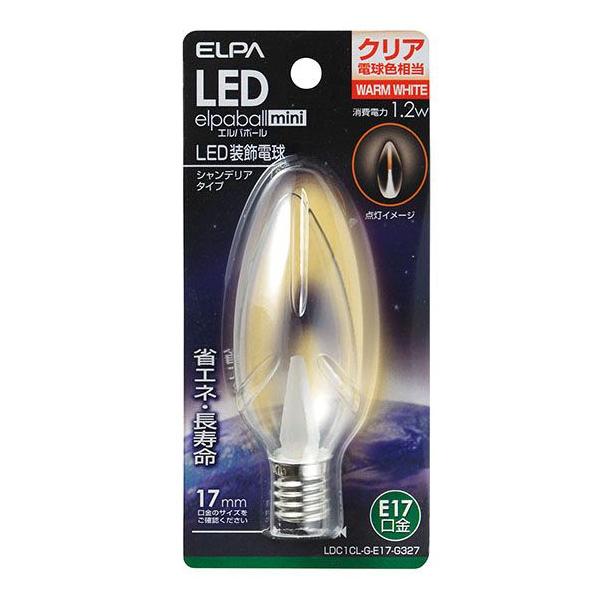 ELPA E17���� LED�V�����f���A�� �N���A�d���F LDC1CL-G-E17-G327