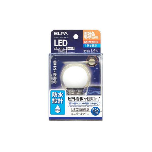 ELPA LED�d�� G40�` �h�� E26 L�F LDG1L-G-GWP251